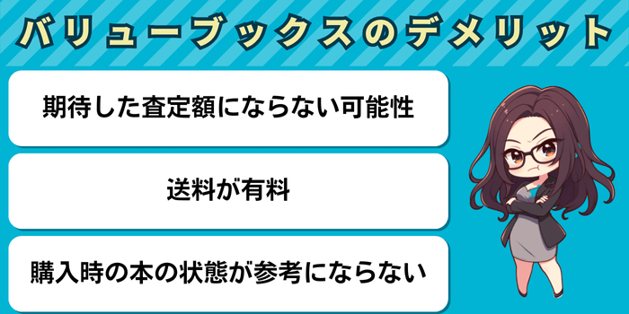 バリューブックスのデメリット