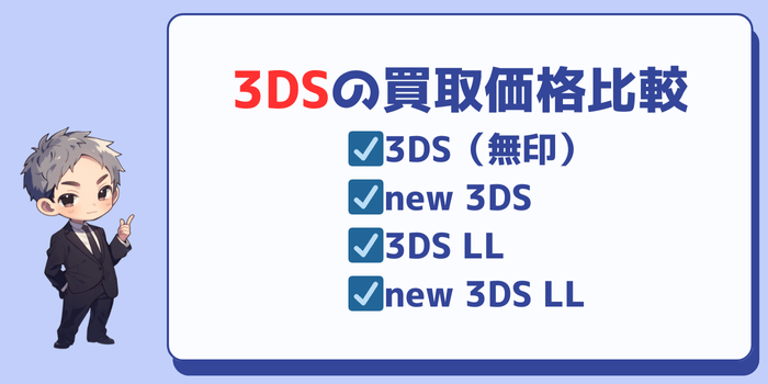 3DSの買取価格比較