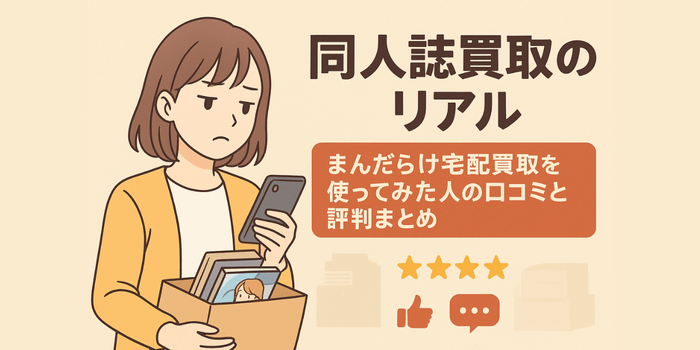 【同人誌買取のリアル】まんだらけ宅配買取を使ってみた人の口コミと評判まとめ
