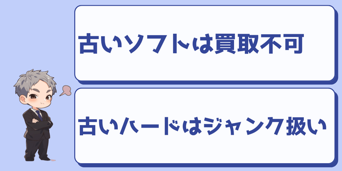 ゲオでは古いゲームは基本的に買い取っていない